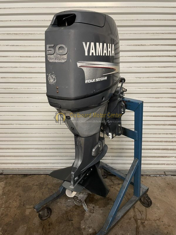 Used 2008 Yamaha Four Stroke 50HP 50 HP Outboard Motor F50TLR