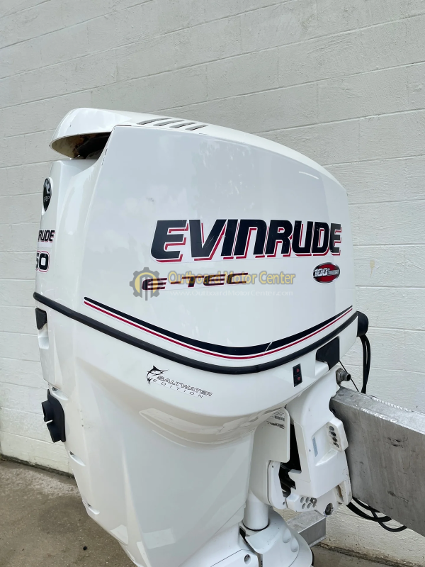 2009 Used Evinrude E-TEC 150HP 150 HP Two Stroke Outboard Motor - Image 2