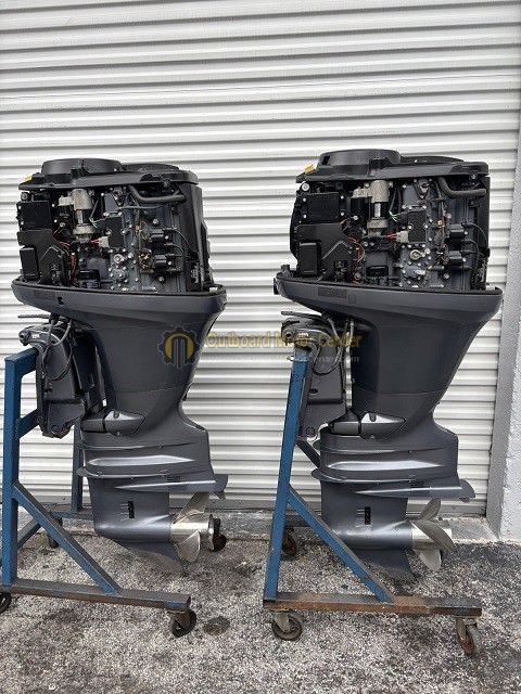 Pair 2007 Yamaha 150hp Four Stroke Outboard Motors - Image 4