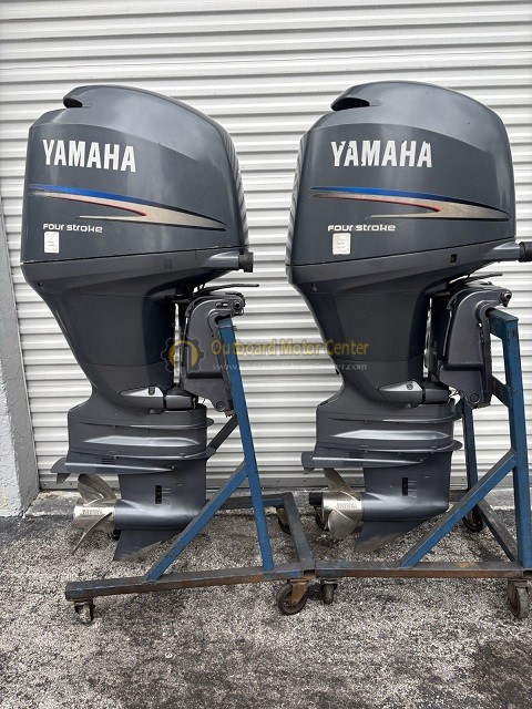 Pair 2007 Yamaha 150hp Four Stroke Outboard Motors - Image 2